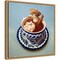 Mexican Hot Chocolate Dog by Lucia Heffernan 16-in. W x 16-in. H. Canvas Wall Art Print Framed in Natural